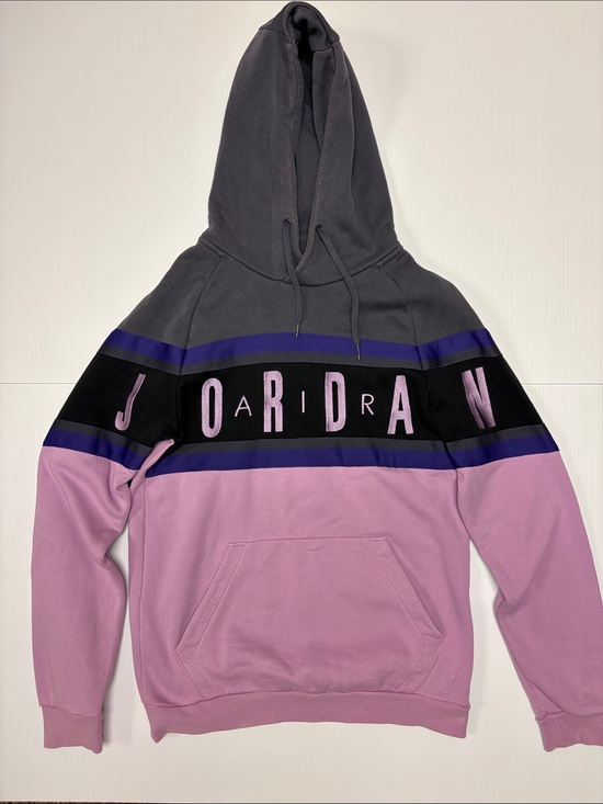 Jordan Other - Jordan Men’s Colorblock Crewneck Hoodie - Gray, Black & Lavender